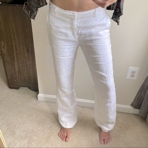 Cynthia Rowley White Linen Pants